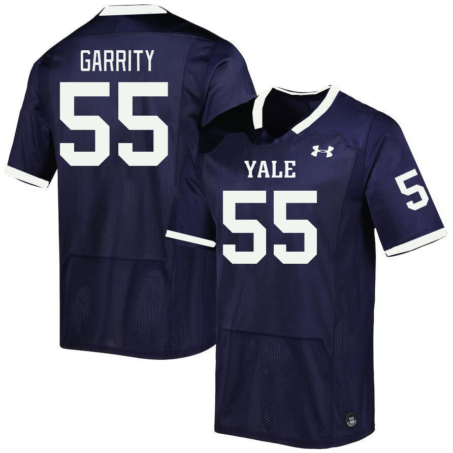 Men-Youth #55 Dylan Garrity Yale Bulldogs 2023 College Football Jerseys Stitched Sale-Blue